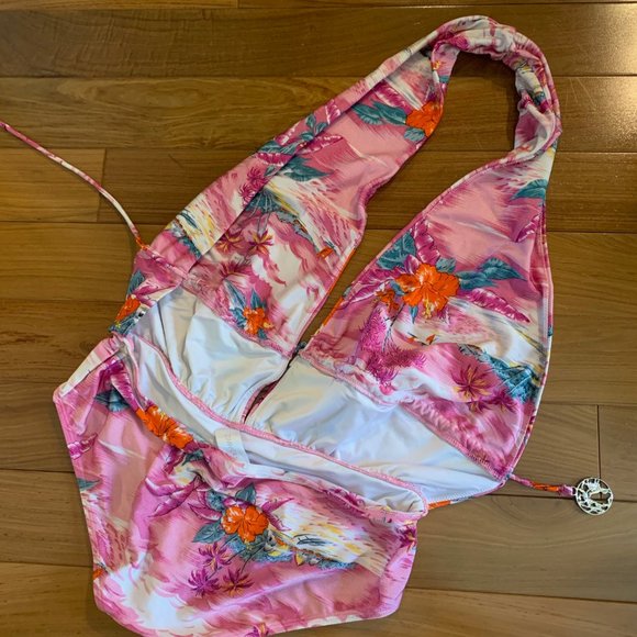 Zimmermann Swim Zimmermann One Piece Hawaiian Print Bathing Suit